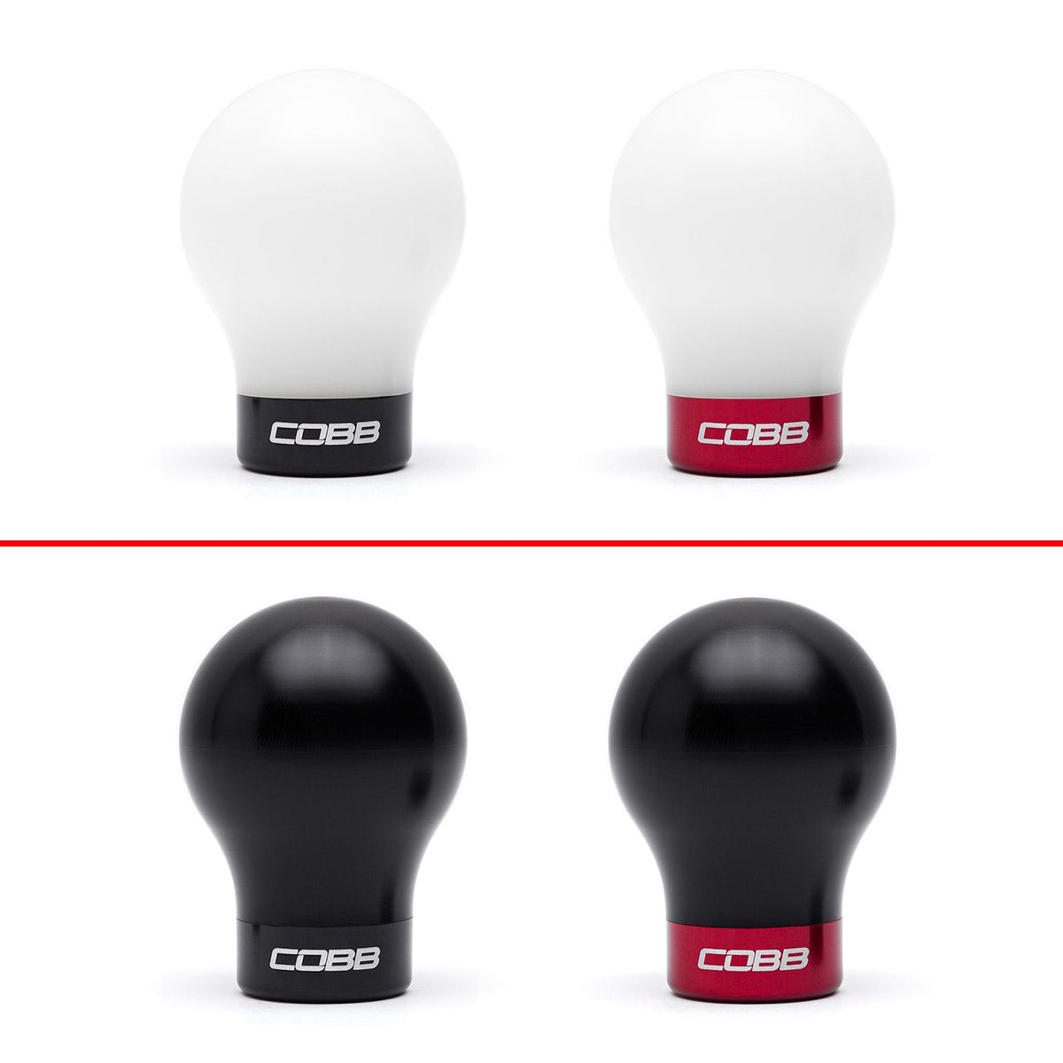 Cobb Subaru STI 6MT Stage 2+ Drivetrain Package w/Weighted White Knob + Stealth Black Lockout - 215X02P-WK-WT-BKBK