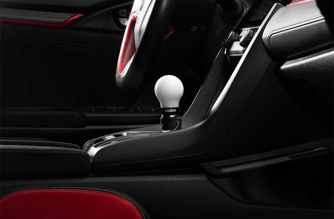 Cobb 17-21 Honda Civic Type R 6-Speed Short Weighted Cobb Knob - White - 2H1360-W