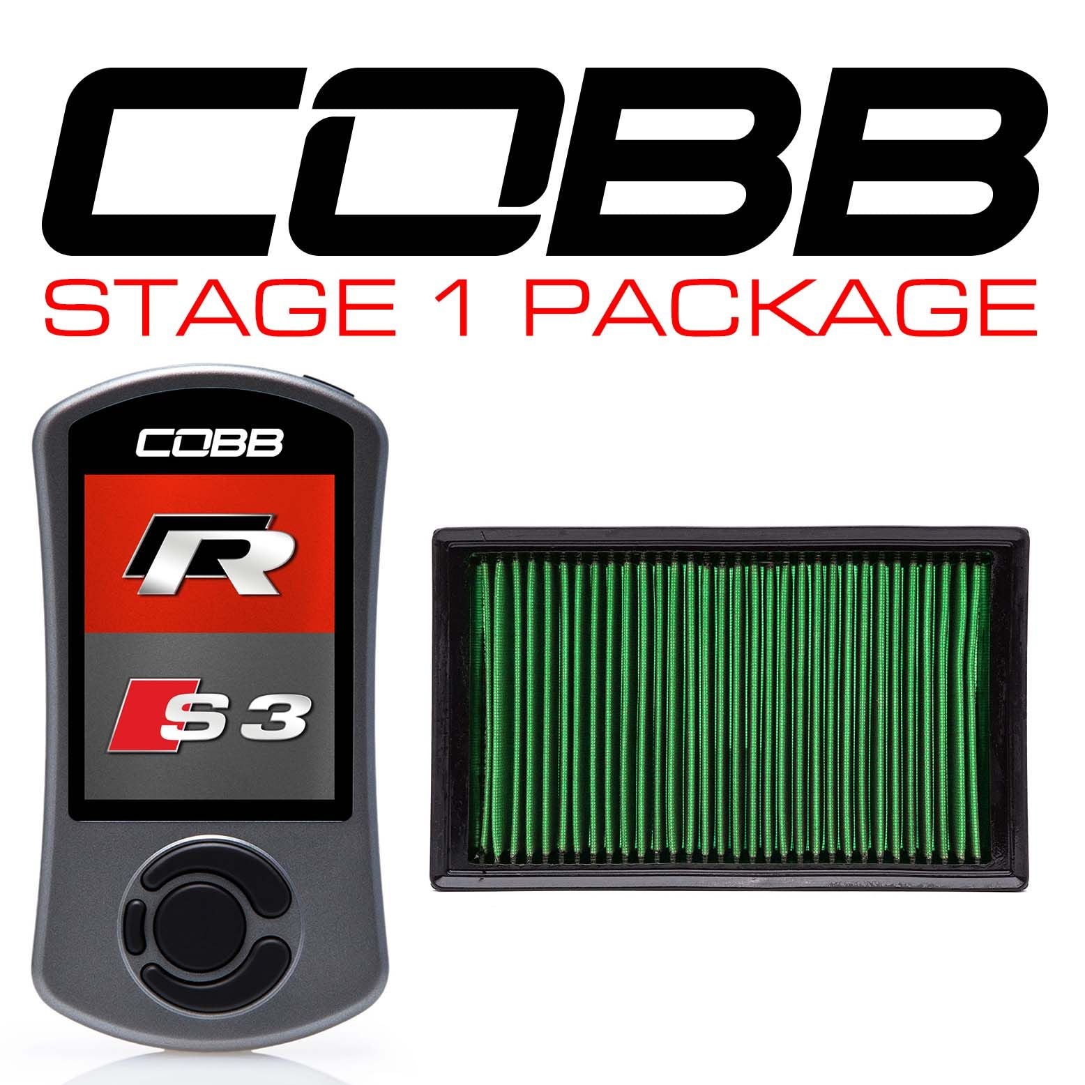 Cobb 15-19 Stage 1 Power Package for Volkswagen (Mk7/Mk7.5) Golf R, Audi S3 (8V) - VLK0030010