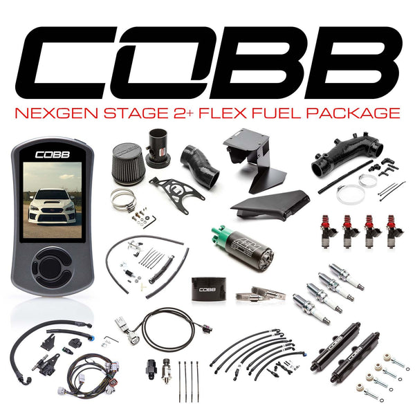 Cobb 19-21 Subaru STI (Incl. 2018 Type RA) NexGen Stage 2 + Flex Fuel Power Package - Black - SUB004NG2S2FF-BK