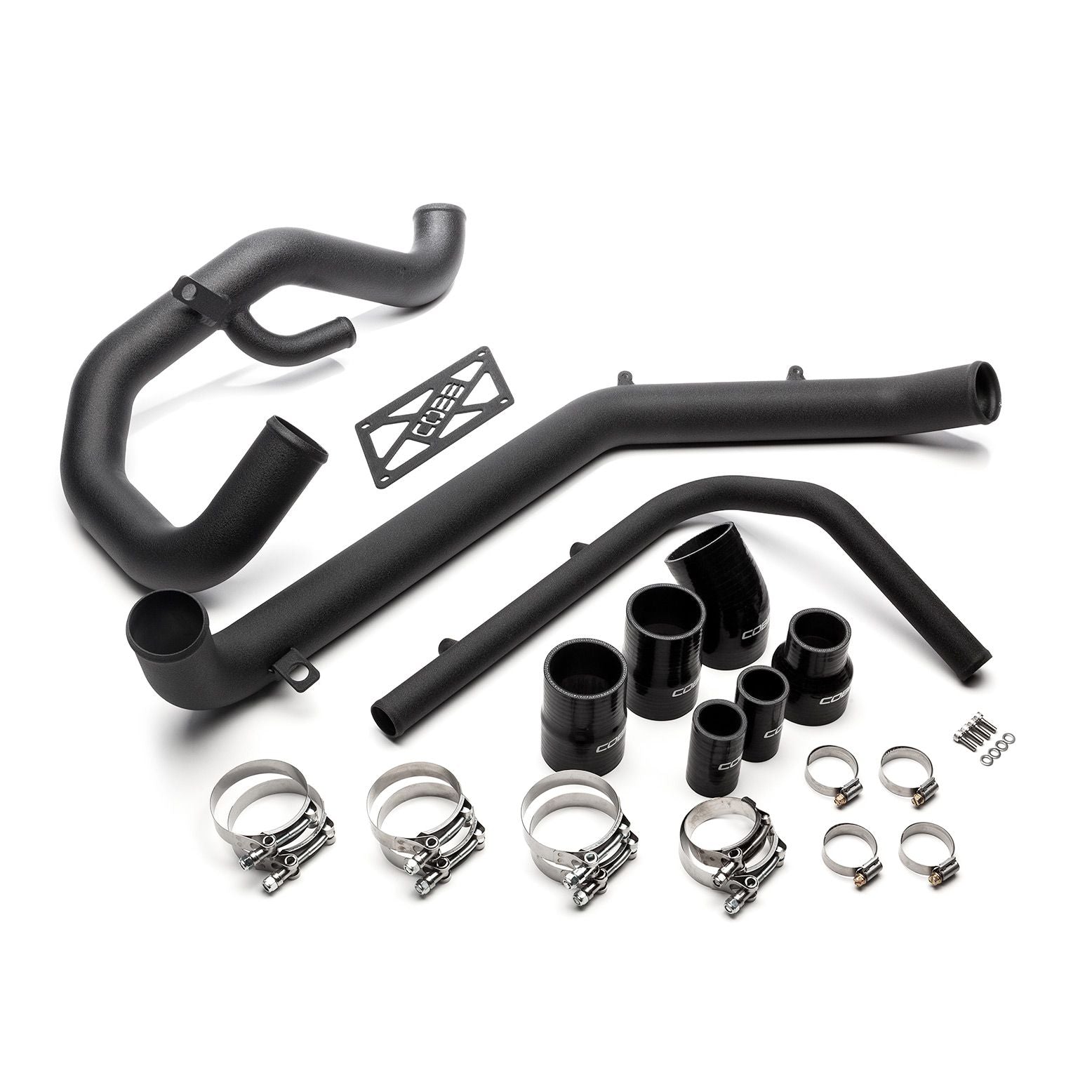 Cobb Evo X Stealth Black IC Hard Pipe Kit - 752550-BK