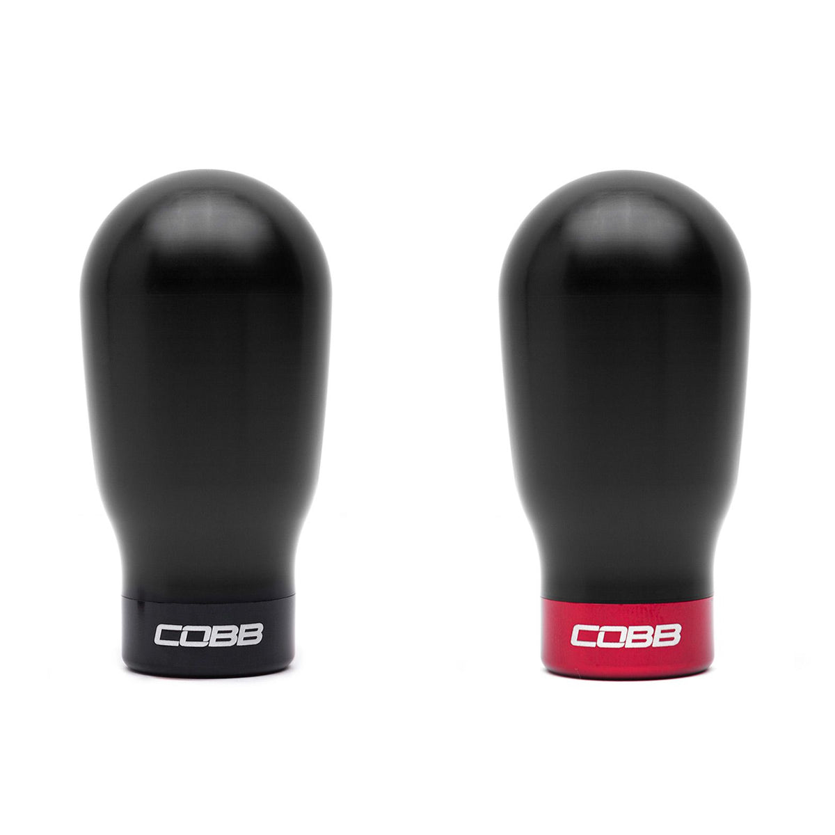 Cobb Mazda 6-Speed Tall Weighted COBB Shift Knob - White (Incl. Both Red + Blk Collars) - 271370-W