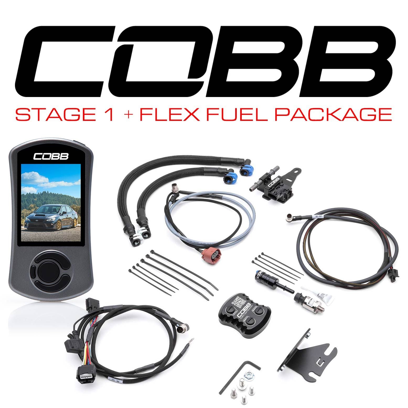 Cobb 18-21 Subaru WRX Stage 1 CAN Flex Fuel Power Package - SUB0041W1-2FF