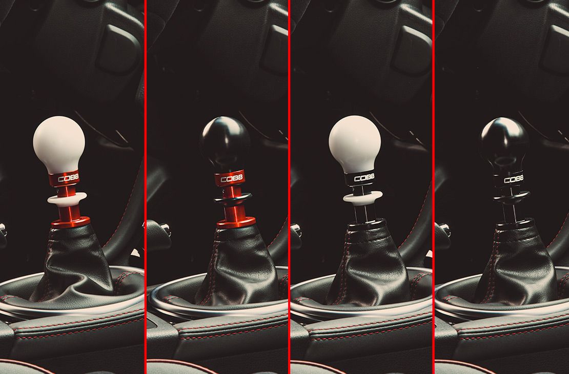 COBB - Subaru STI 6MT Stage 2+ Drivetrain Package (Weighted COBB Knob) - 215X02P-TW-BK-KNOB-W-BK-LOCKOUT