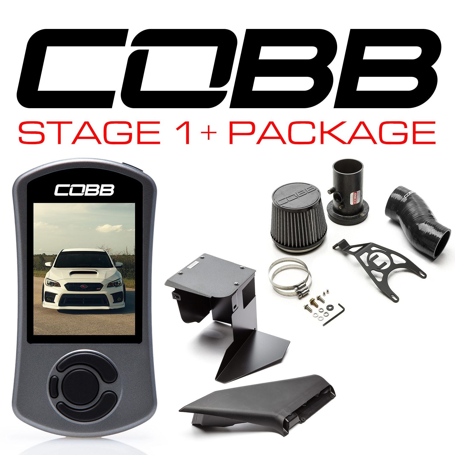 Cobb 2019-2021 Subaru WRX STI, Type RA 2018 Stage 1+ Power Package - Black - SUB0040S1P-BK