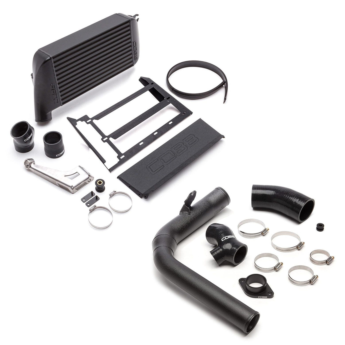 Cobb 15-18 Subaru WRX Top Mount Intercooler Kit - Black - B42400-BK