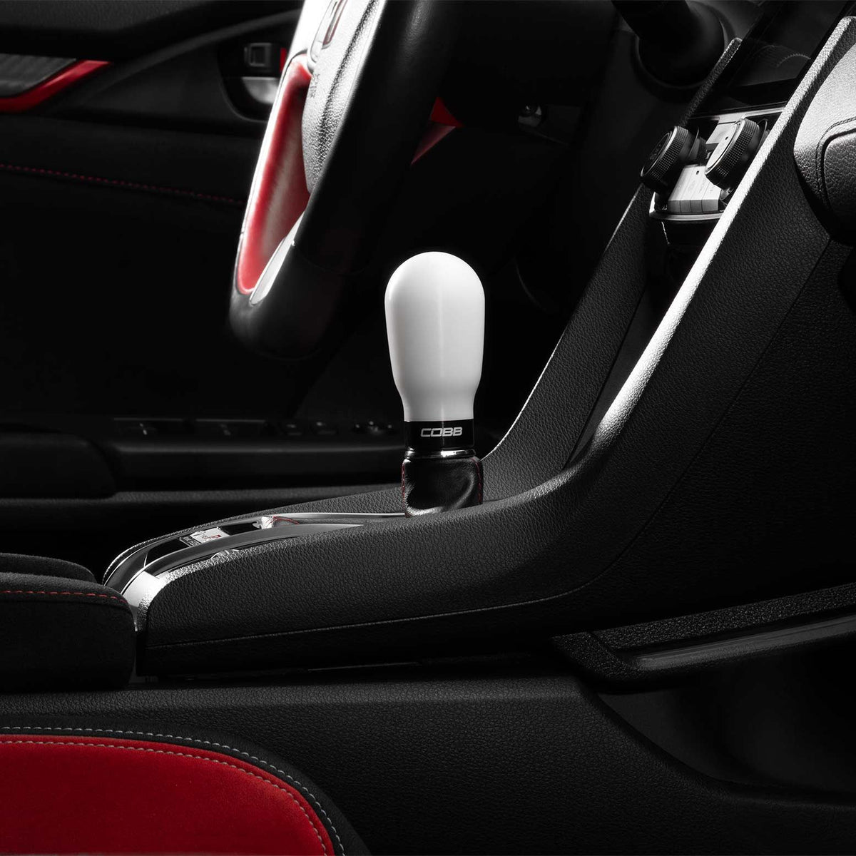 Cobb 17-21 Honda Civic Type R 6-Speed Tall Weighted Cobb Knob - Black - 2H1370-BK