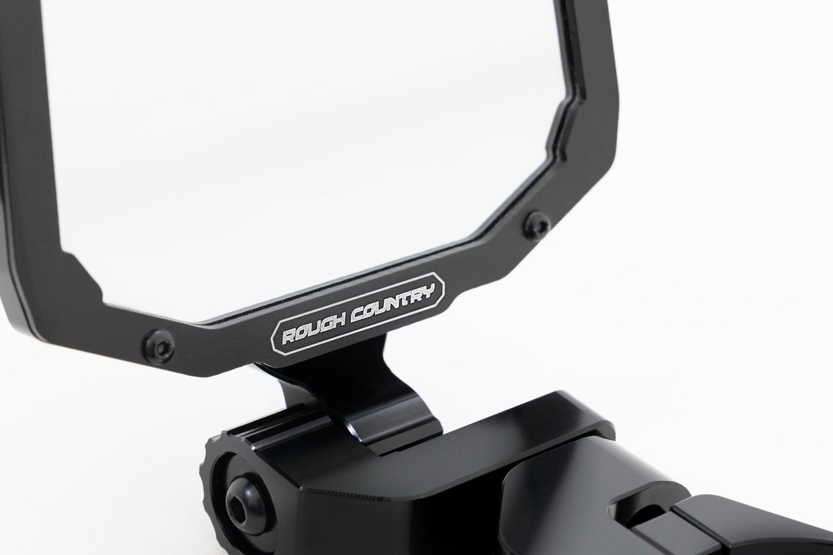 Rough Country - UTV Aluminum Side View Mirrors - Horizontal - 99209 by Rough Country - close-up