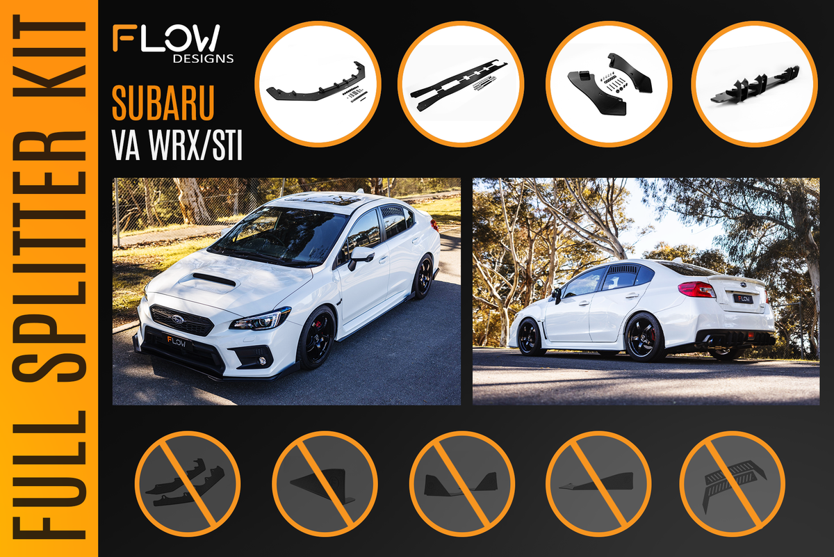 Flow Designs - VA WRX/STI Full Lip Splitter Set