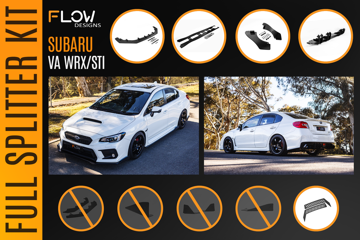 Flow Designs - VA WRX/STI Full Lip Splitter Set
