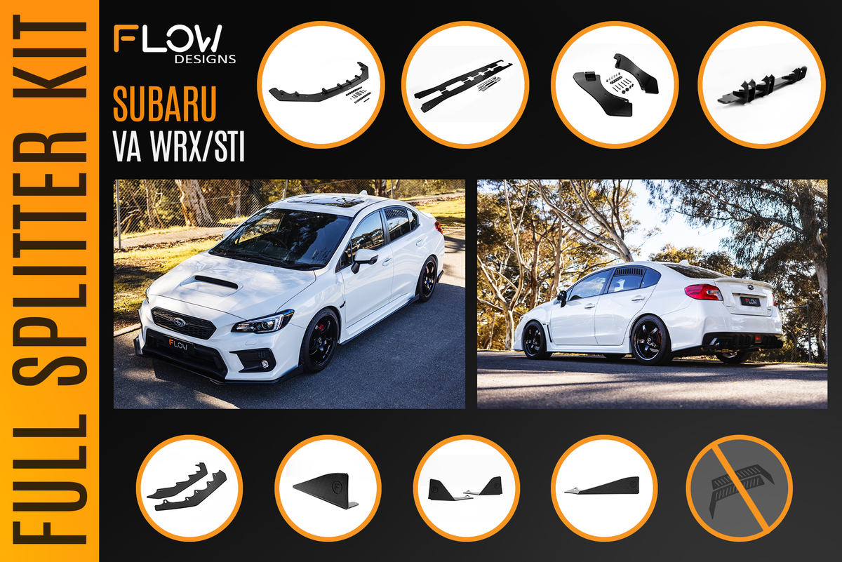 Flow Designs - VA WRX/STI Full Lip Splitter Set