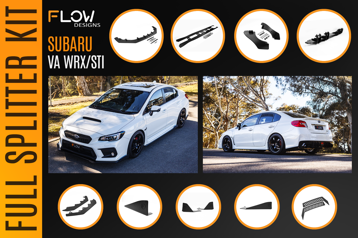 Flow Designs - VA WRX/STI Full Lip Splitter Set