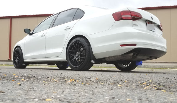 RokBlokz - Volkswagen MK6, JETTA VW Rally Mud Flaps 2015-2018 by RokBlokz - front view