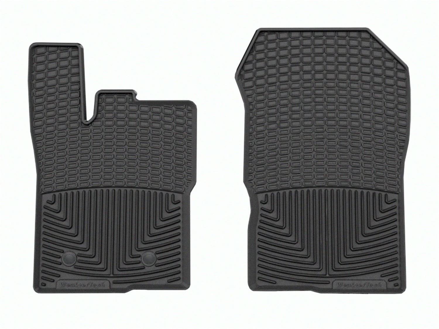 Weathertech - All Weather Floor Mats - Black Front 24-25 Ford Ranger - W697