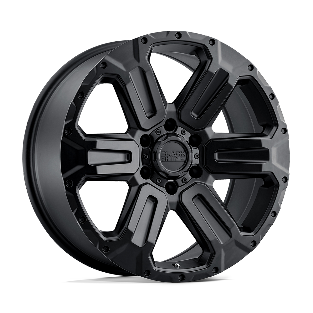 Black Rhino Hard Alloys Wanaka 17X8.5 6X139.7 +12MM Matte Black