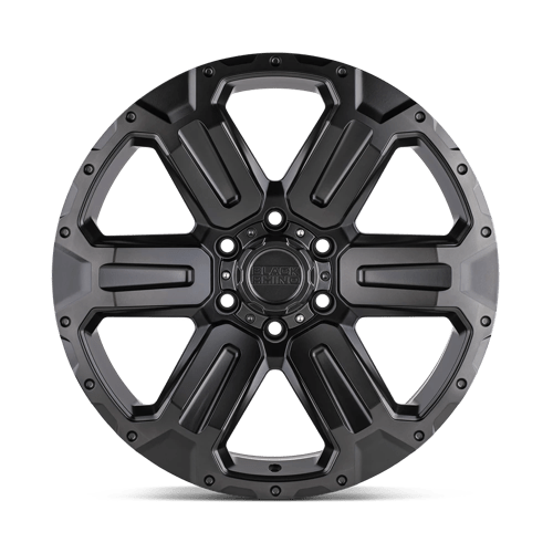 Black Rhino Hard Alloys Wanaka 17X8.5 6X139.7 +12MM M-Gunmetal W/ Brushed Face