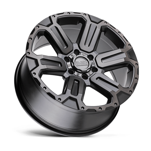 Black Rhino Hard Alloys Wanaka 17X8.5 6X139.7 +12MM M-Gunmetal W/ Brushed Face