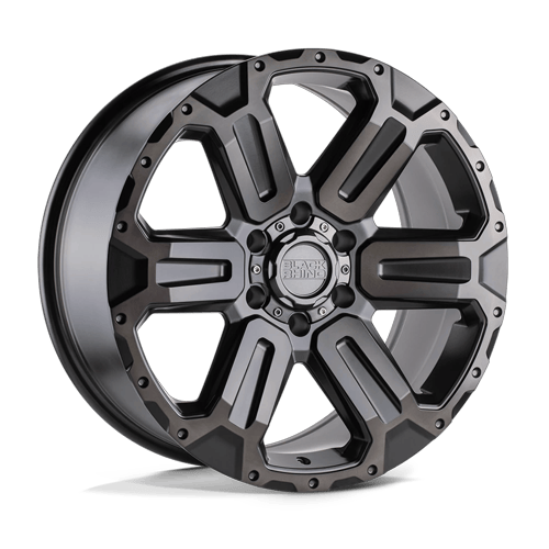 Black Rhino Hard Alloys Wanaka 20X9 6X139.7 +12MM M-Gunmetal W/ Brushed Face