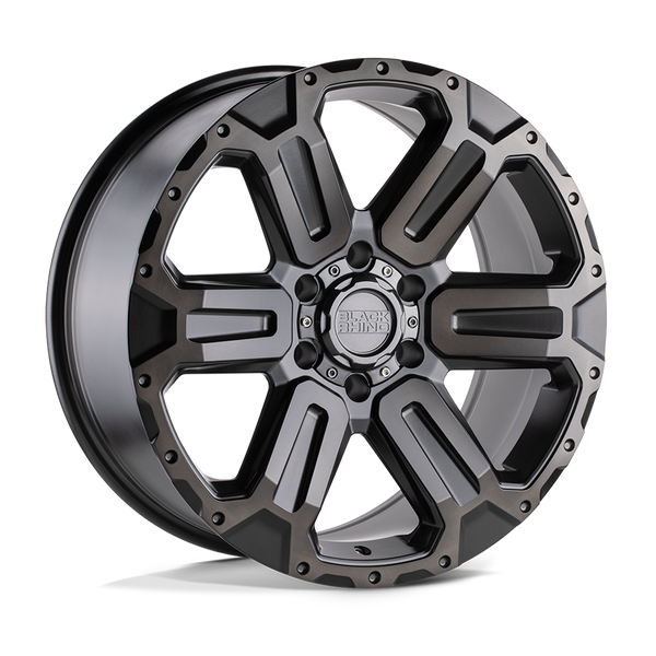 Black Rhino Wanaka 20X9 6X139.7 +12MM M-Gunmetal W/ Brushed Face