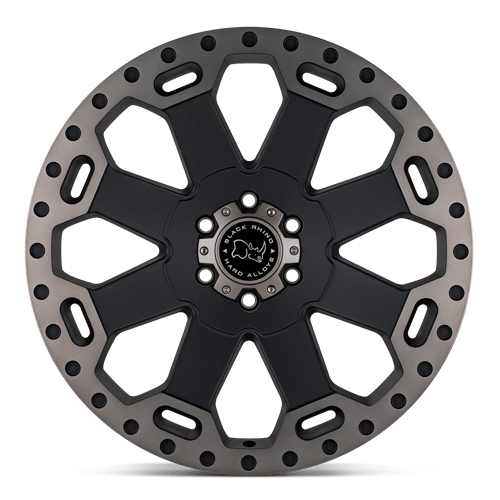 Black Rhino Hard Alloys Warlord 18X8 5X120 +35MM Matte Black W/ Mach Dark Tint