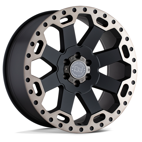 Black Rhino Warlord 18X8 5X127 +30MM Matte Black W/ Mach Dark Tint