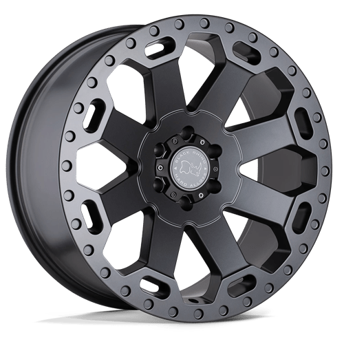 Black Rhino Hard Alloys Warlord 18X9 8X170 +12MM Matte Gunmetal