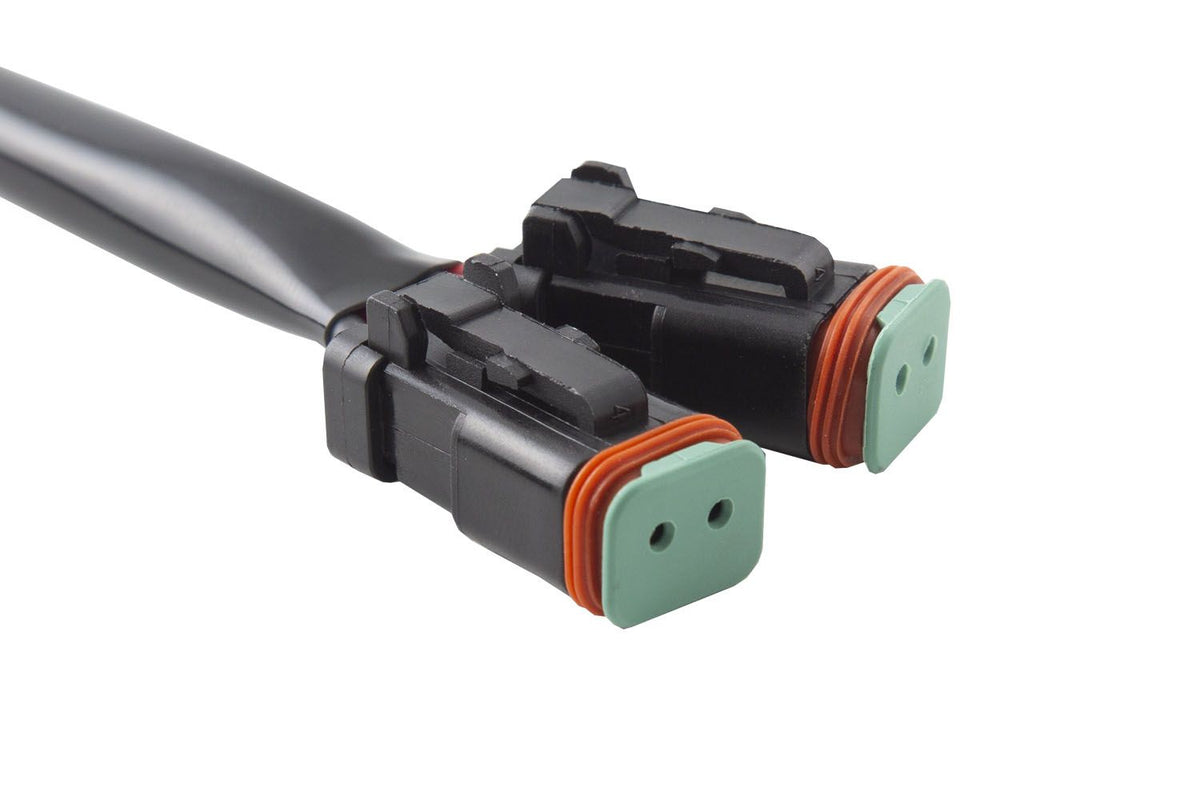 Clearance - Diode Dynamics Splitter Wire 14AWG One Female DT Connector Two Male - DD4080