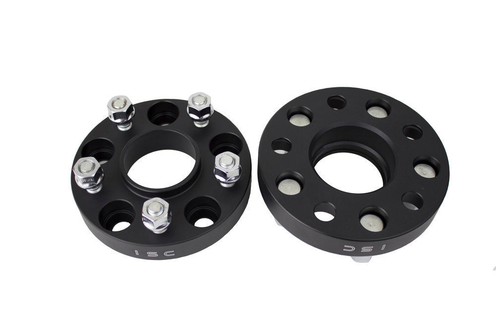 ISC Suspension 5x114 Hub Centric Wheel Spacers 15mm Black (Pair) - WS5x11415B
