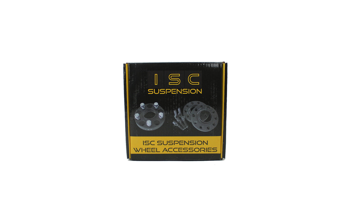 ISC Suspension 5x100 Hub Centric Wheel Spacers 25mm Black (Pair) - WS5x10025B