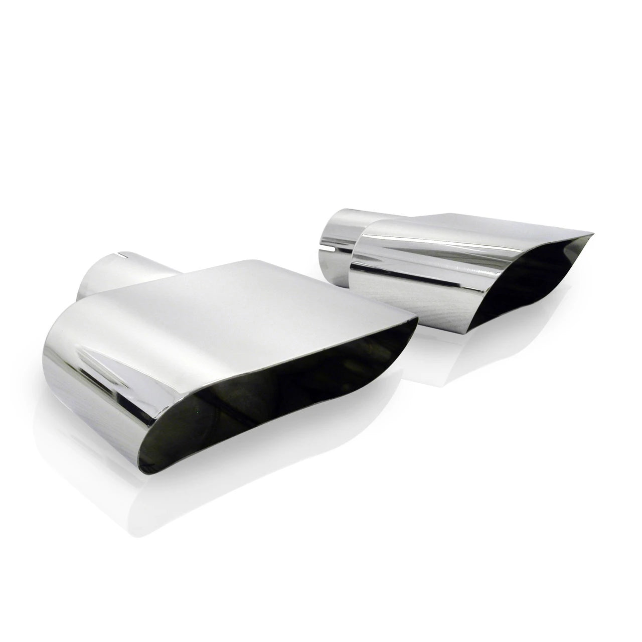 Stainless Works - Wide Oval Style Polished Exhaust Tip 304 Stainless Steel - 785250