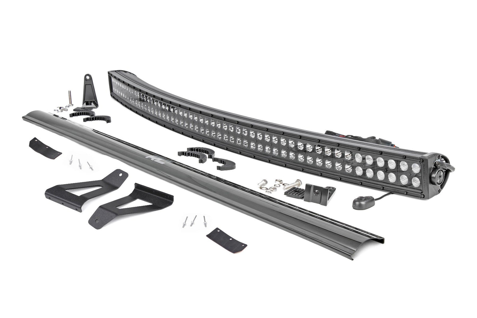 LED Light Kit | Windshield Mount | 50" BLK Dual Row | Jeep Cherokee XJ (84-01)