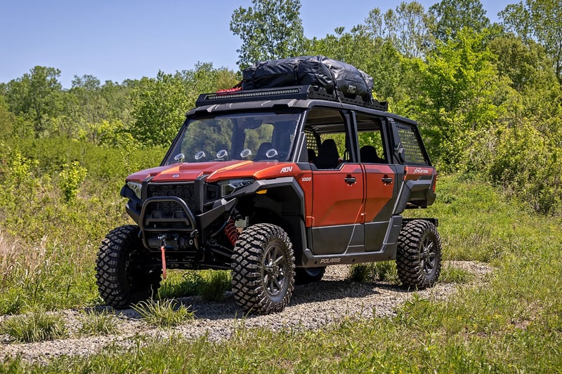 Rough Country - Roof Rack - 40" Black Single Row - Polaris XPEDITION ADV 5 - 93172 for 2024 Polaris Xpedition Adv 5 Northstar