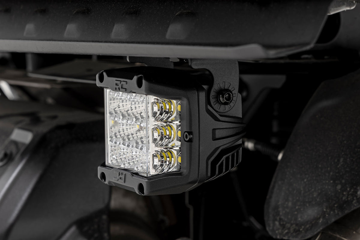 Rough Country - LED Light - Under Bed Mount - 2" Black Pair - Flood - Polaris XPEDITION ADV 5 - 93188 for 2024 Polaris Xpedit