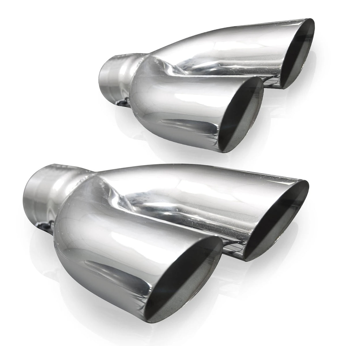 Stainless Works - Y-Tip Style Polished Exhaust Tip 304 Stainless Steel - 7020200