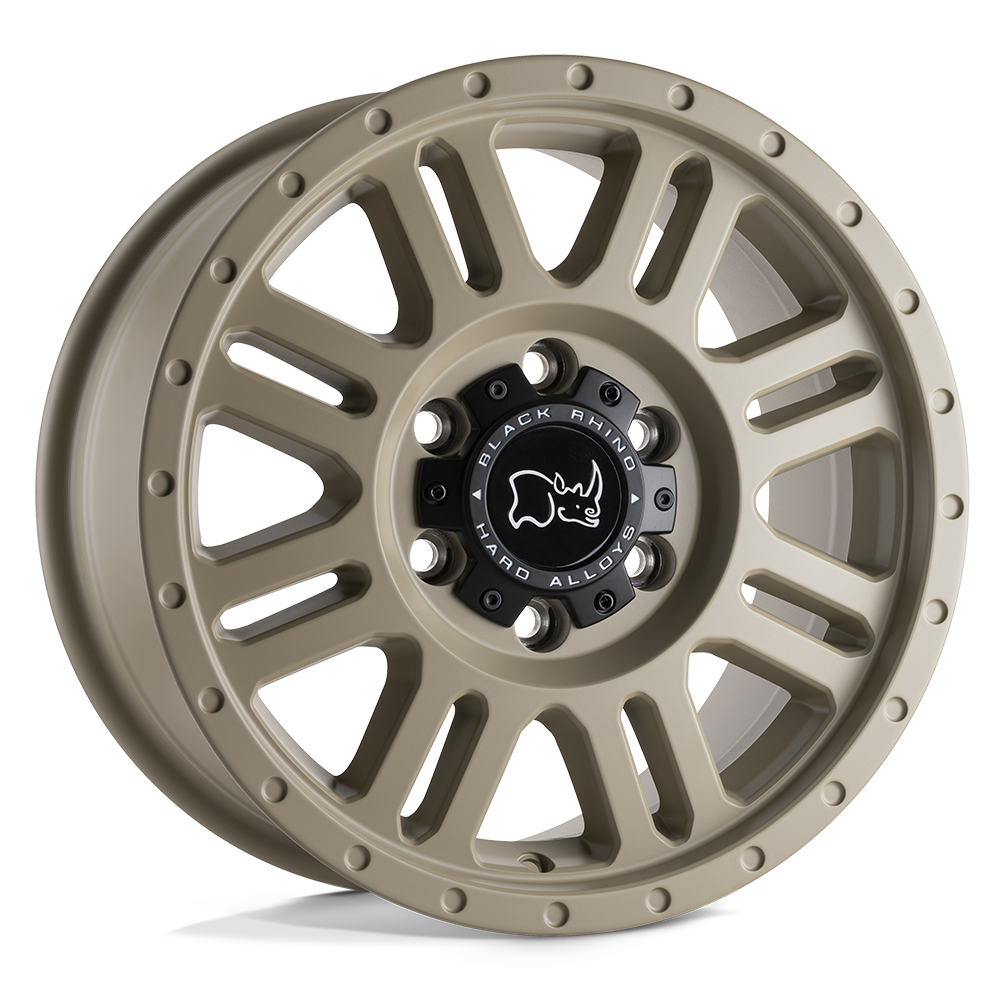 Black Rhino Hard Alloys Yellowstone 18X8 6X130 +48MM Desert Sand