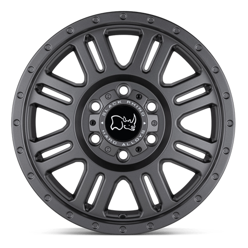 Black Rhino Hard Alloys Yellowstone 17X8 6X130 +38MM Matte Gunmetal