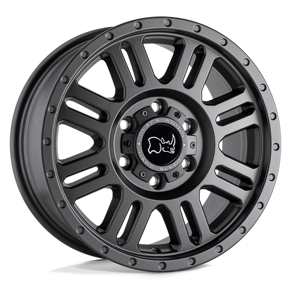 Black Rhino Yellowstone 17X8 6X130 +38MM Matte Gunmetal