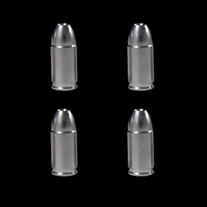 UPR - Universal Billet Bullet Valve Stem Cap Kit - 1115-05 for 1979-2014 Ford Mustang