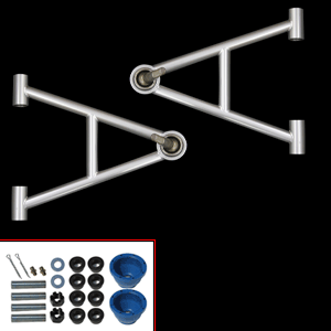UPR - Chrome Moly Tubular A Arms 1" Short No Sway Mount (fits 79-93 Mustang) UPR - 2004-01 for 1979-1993 Ford Mustang