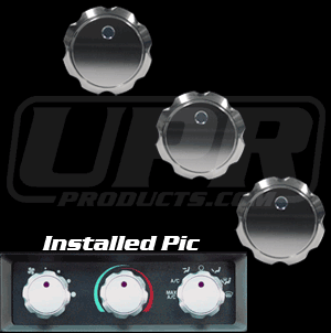 UPR - Billet Climate Control AC Knob Set UPR (fits 89-04 Ford Mustang) - 1003-89-48 for 1989-2004 Ford Mustang