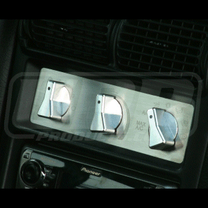 UPR - Stainless Steel AC Faceplate Factory Engraving (fits 89-04 Mustang) UPR - 1083-03 for 1989-2004 Ford Mustang