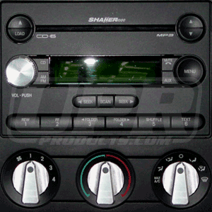 UPR - Billet Radio Knob Shaker Radio (fits 05-09 Ford Mustang) UPR - 1015-07 for 2004-2009 Ford F 150