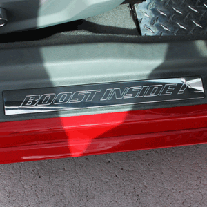 UPR - Billet Door Sills Boost Inside! Logo Polished (fits 05-14 Mustang) UPR - 1063-06 for 2005-2014 Ford Mustang