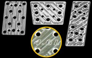 UPR - Billet Automatic Pedal Kit 4.6 Logo (fits 79-04 Ford Mustang) UPR - 1011-AUTO-46L for 1979-2004 Ford Mustang