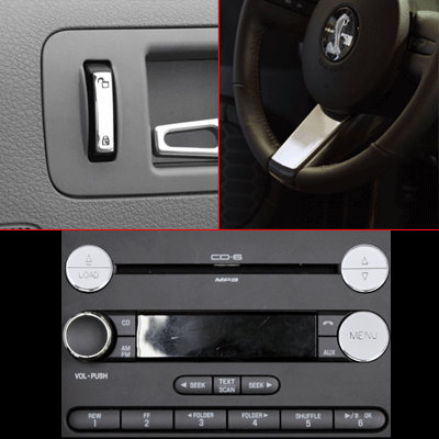 UPR - Billet Interior Package Polished (fits 05-09 Mustang) UPR - 5087-05-04 for 2005-2009 Ford Mustang
