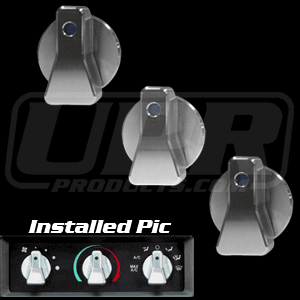 UPR - Billet Regular AC Knobs UPR (fits 89-04 Ford Mustang) - 1003-89-01 for 1989-2004 Ford Mustang