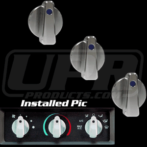 UPR - Billet Slimline AC Knobs UPR (fits 89-04 Ford Mustang) - 1003-89-18 for 1989-2004 Ford Mustang