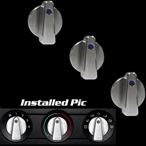 UPR - Billet Slimline AC Knobs (fits 05-06 Ford Mustang) - 1003-05-20 for 2005-2006 Ford Mustang