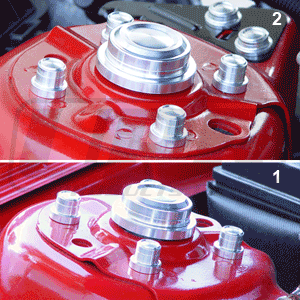 UPR - Billet Strut Tower Cap Cover Kit (fits 05-10 Ford Mustang, 11-14 GT500) UPR - 1131-05 for 2005-2014 Ford Mustang