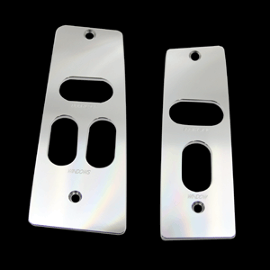 UPR - Billet Window Switch Plates (fits 87-93 Ford Mustang) UPR - 1037-87-13 for 1987-1993 Ford Mustang